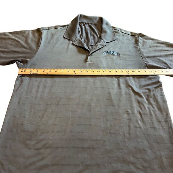 Columbia University Polo. Gray and Blue. Adidas. Sz XL. (See measurements). EUC - Picture 10 of 11